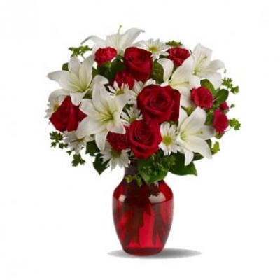Lilies & Roses Vase Lilies & Roses Vase