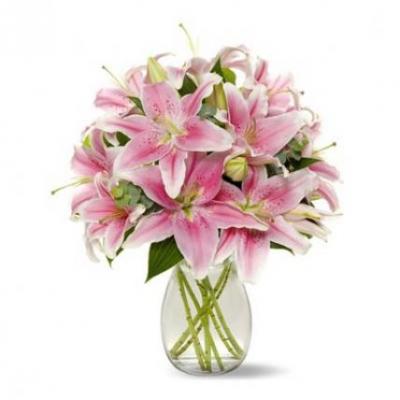 Pink Lily Vase Pink Lily Vase
