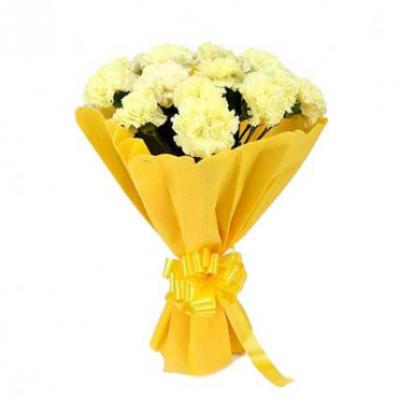 Yellow Carnation Bouquet Yellow Carnation Bouquet