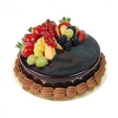 Fresh Fruit Chocolate Cake Fresh Fruit Chocolate Cake