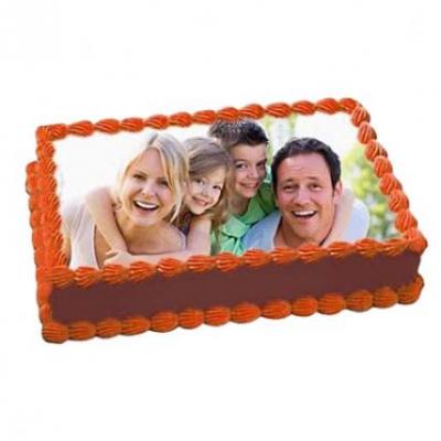 Chocolate Photo Cake Square Chocolate Photo Cake Square