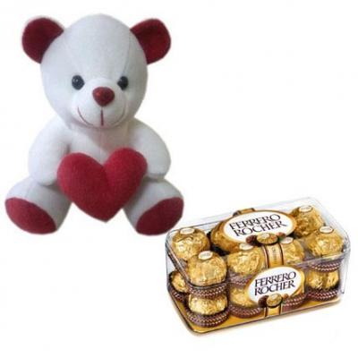 Teddy With Chocolate Teddy With Chocolate