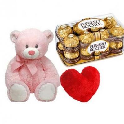 Teddy, Ferrero Rocher With Heart Teddy, Ferrero Rocher With Heart